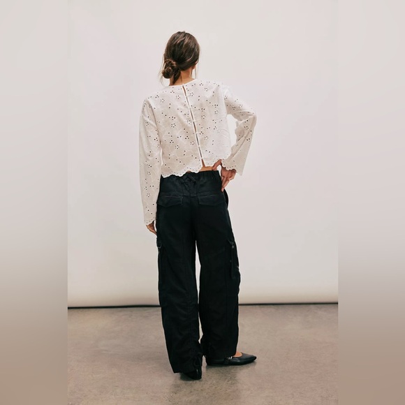 NWT! Free People We The Free Everglades Utility Pants Sz Large - Picture 2 of 4